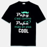 T shirt noir humoristique " papy cool"