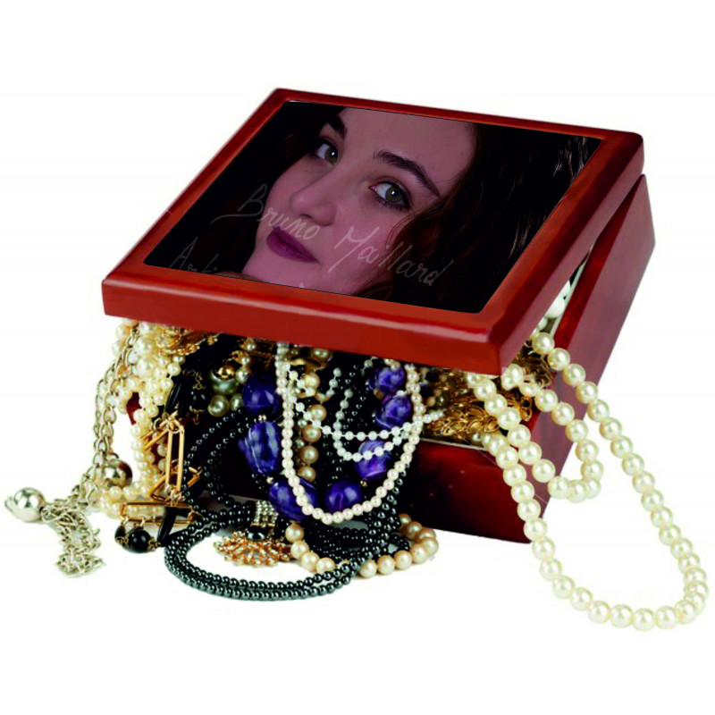 Boîte à bijoux personnalisée photo