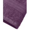 prénom brodé sur ensemble serviette fushia+ gant gris foncé